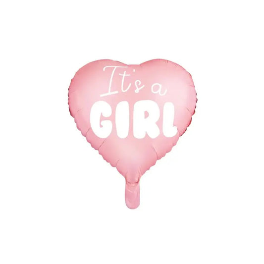 Ballon Alu 45cm - Cœur ''It's a Girl''