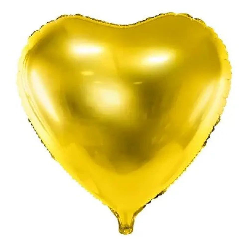 Ballon en Mylar Cœur Or - 61cm