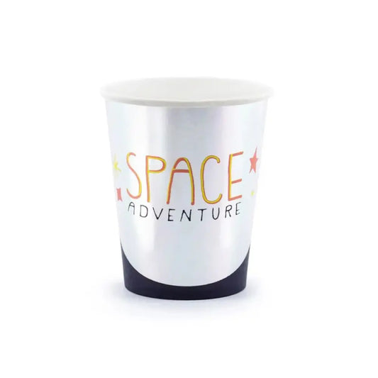 6 Gobelets en Carton 20cl - Space Party