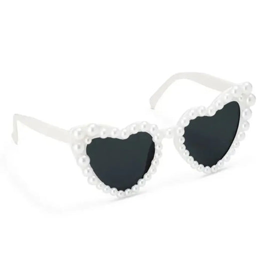 Lunettes "Cœurs Perlés" Blanc
