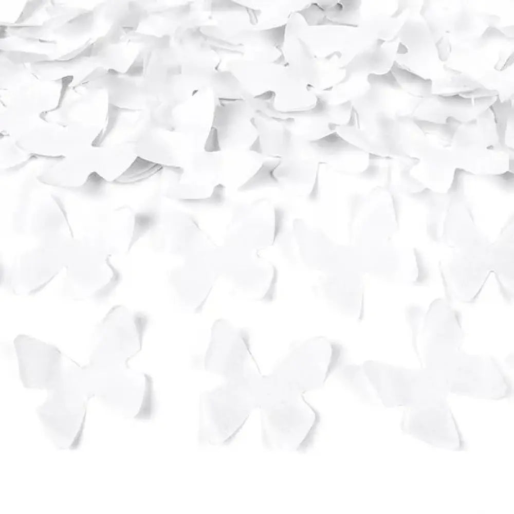Canon à Confettis "Papillons" - Blanc - 40cm