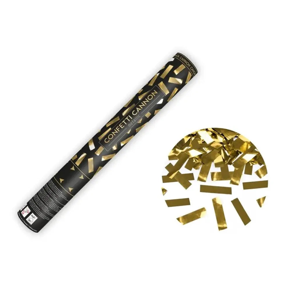 Canon à Confettis - 40 cm - Or Métallisé