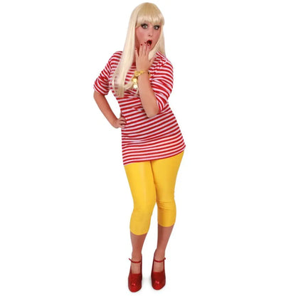 Marinière Mixte Rouge & Blanc - Longues Manches - Taille XL