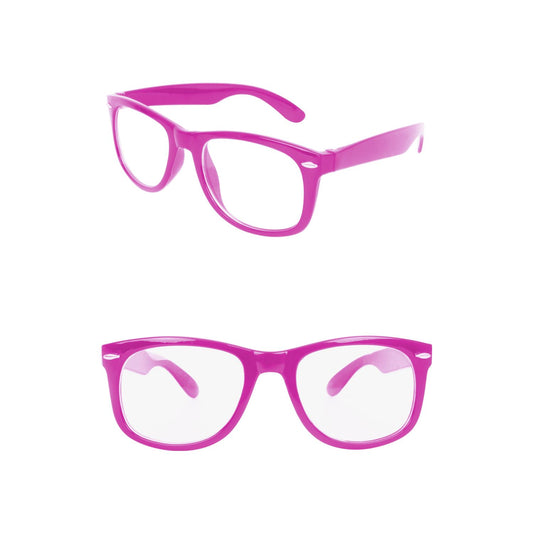 Lunettes ''Blues'' Rose avec Verre Transparent