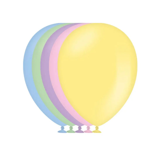 50 Ballons 30cm - Assortiment de Couleurs Pastel / Pastel mix