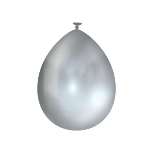 50 Ballons "Métalliques" 30cm - Argent / Silver