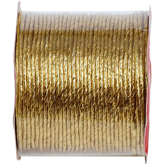 Corde de Papier Métallisé Laitonné Or - 2mm x 20m