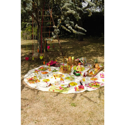 Nappe ronde unie Blanc - Diamètre 240 cm