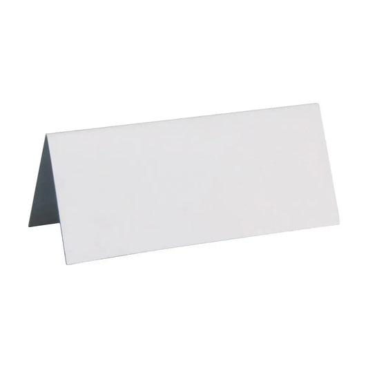 10 Marque-places blanc - 7,5 x 3 cm