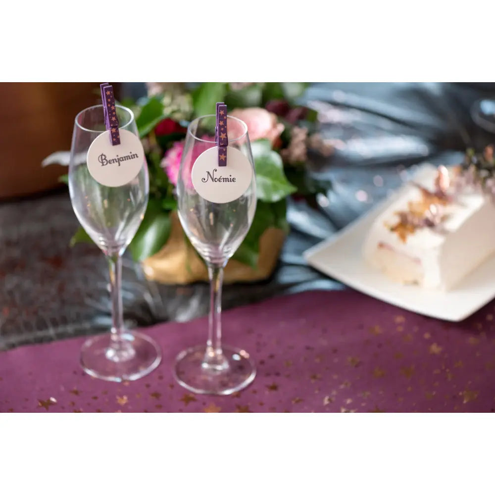 10 Marques places rond Blanc Ø4.7 cm