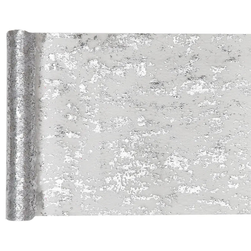 Chemin de table 28cmx5m - Fantaisie Brillant Argent