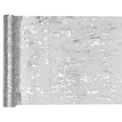 Chemin de table 28cmx5m - Fantaisie Brillant Argent
