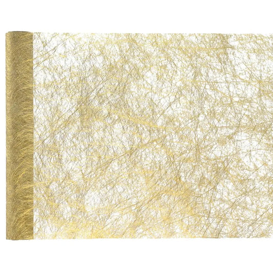 Chemin de table 30cmx25m - Fanon Métallisé Premium Or
