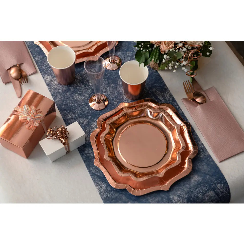 10 Gobelets en Carton 27cl - Brillant Rose Gold