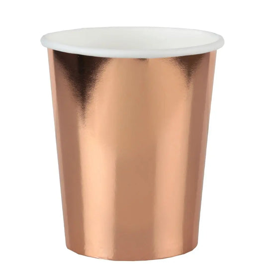10 Gobelets en Carton 27cl - Brillant Rose Gold