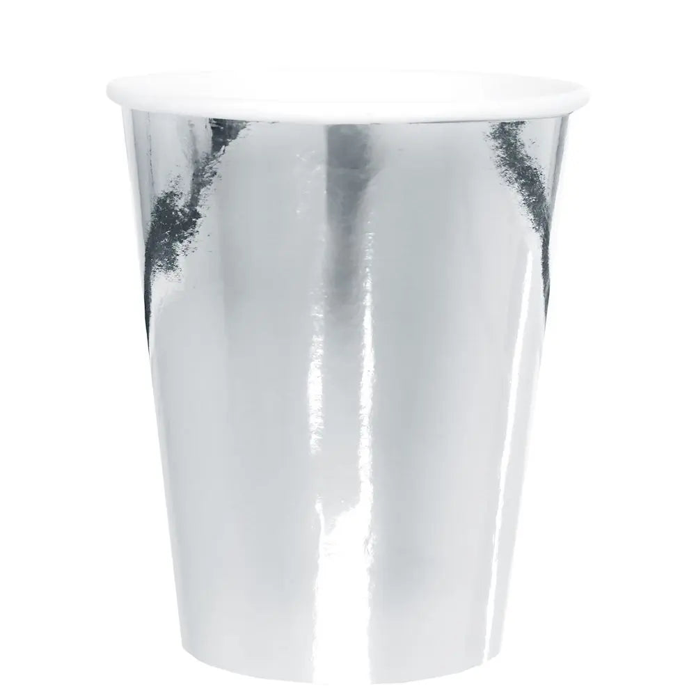 10 Gobelets en Carton 27cl - Brillant Argent