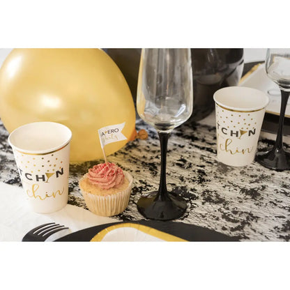 10 Gobelets en Carton 27cl - ''Apéro Blanc'