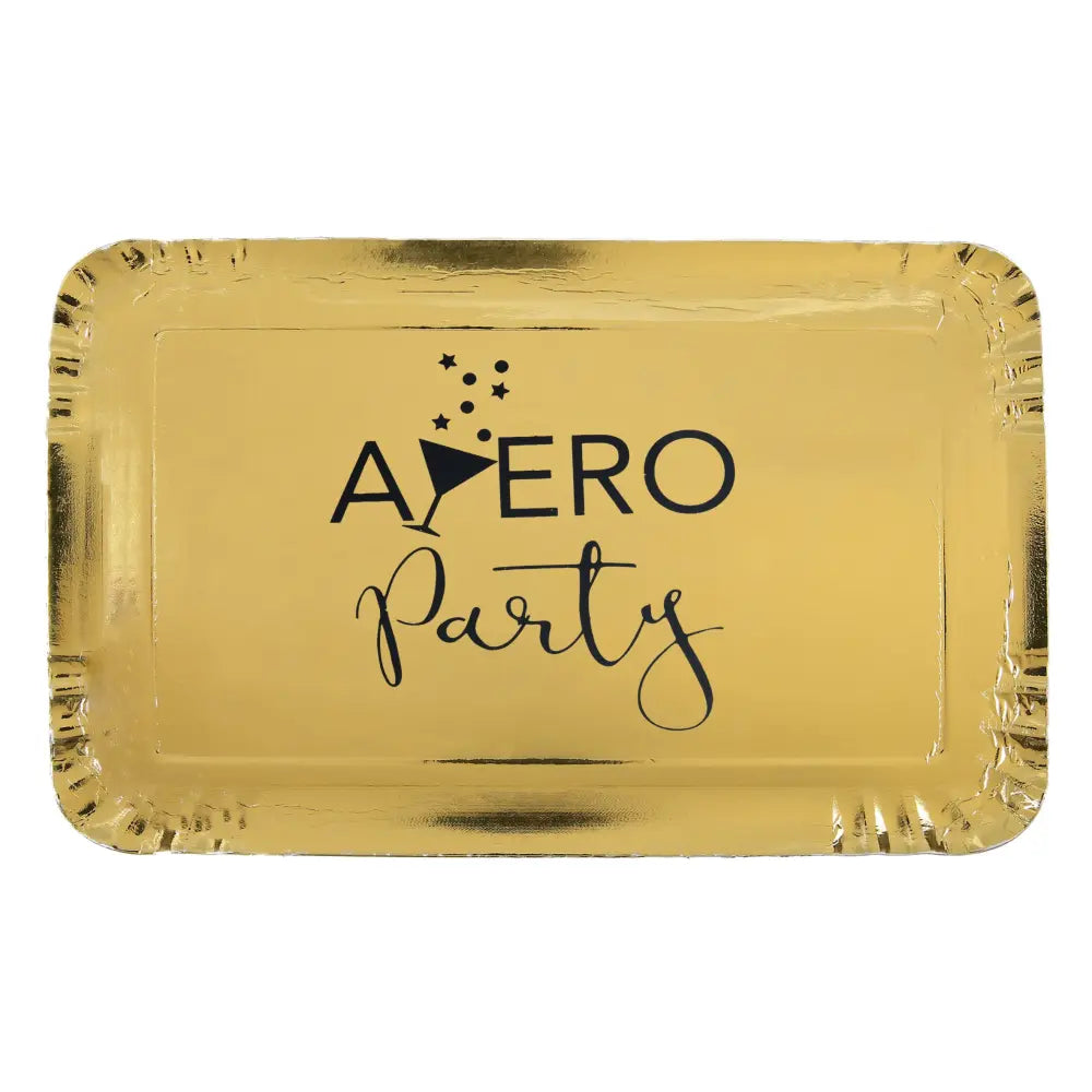 5 Plateaux 28.5 x 19.5 cm - ''Apéro Or''