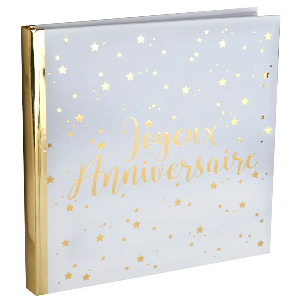 Livre d'or - Joyeux Anniversaire Métal Or