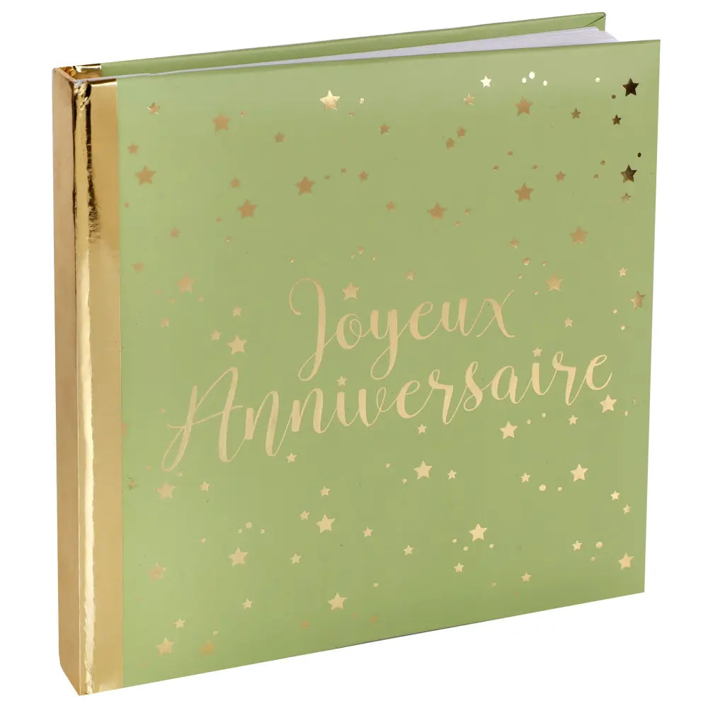 Livre d'or - Joyeux Anniversaire Métal Sauge
