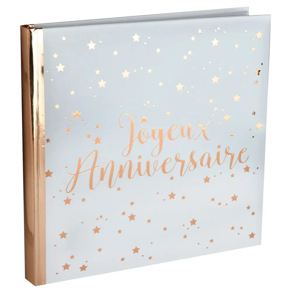 Livre d'or - Joyeux Anniversaire Métal Rose Gold