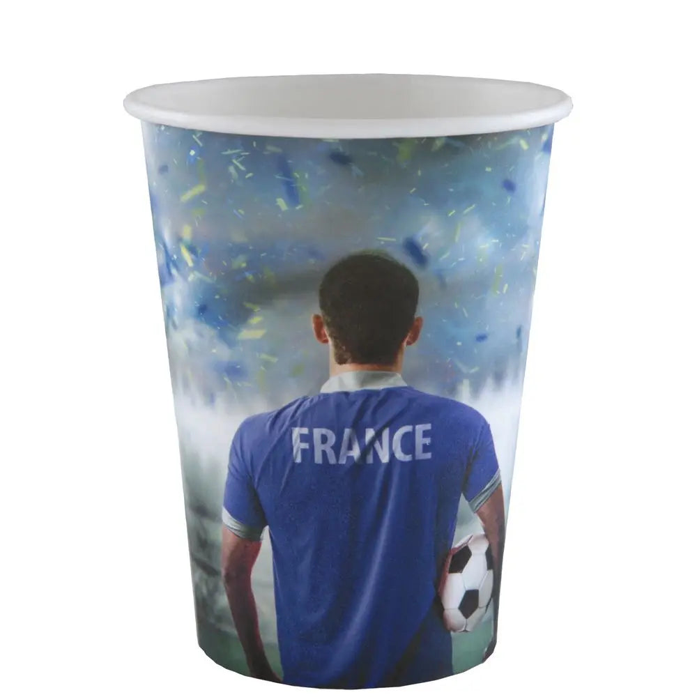 10 Gobelets Foot France - 25cl