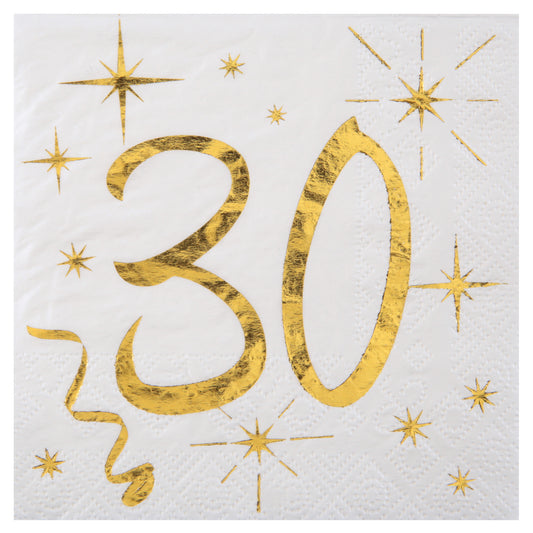  Serviette des âges or 30 ans