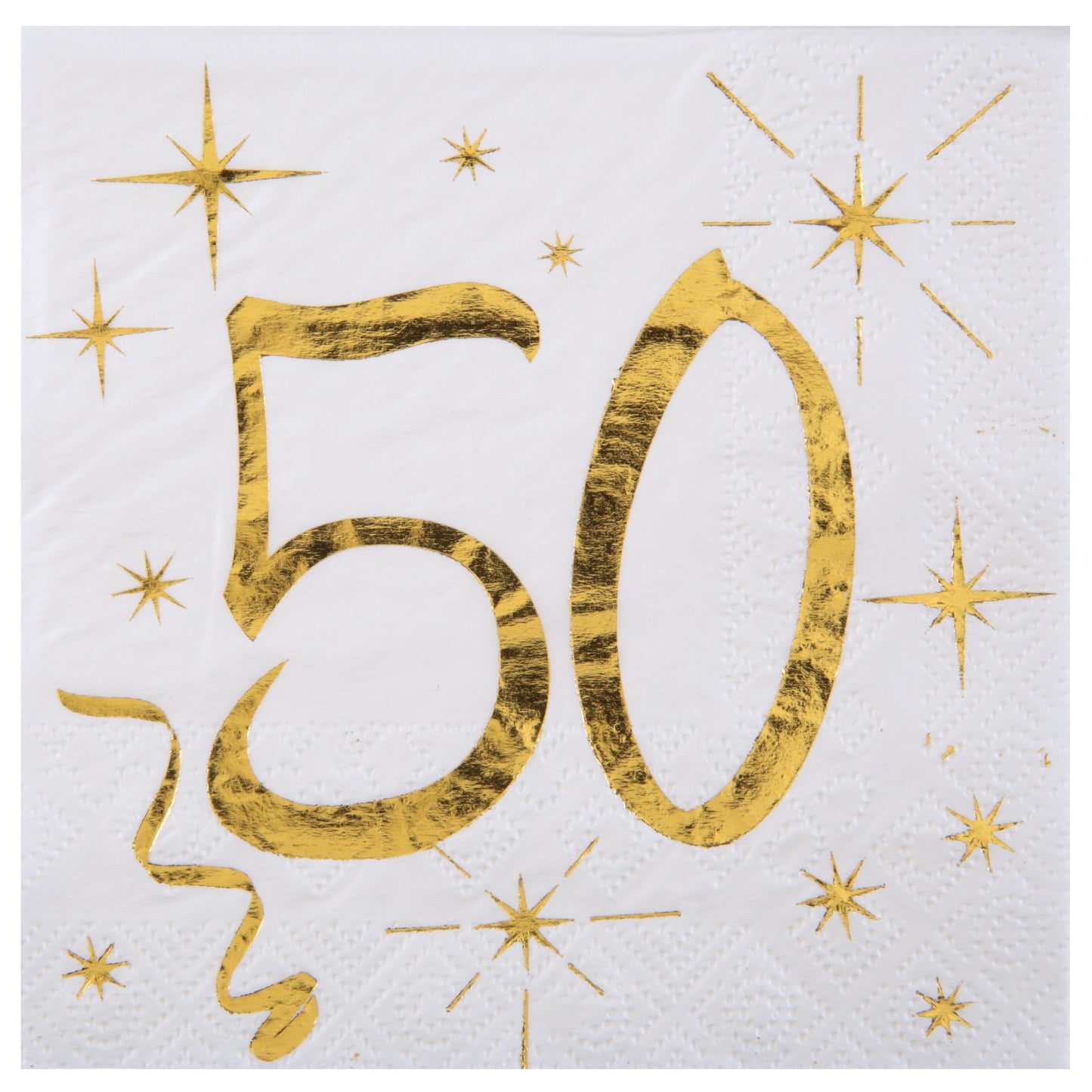  Serviette des âges or 50 ans