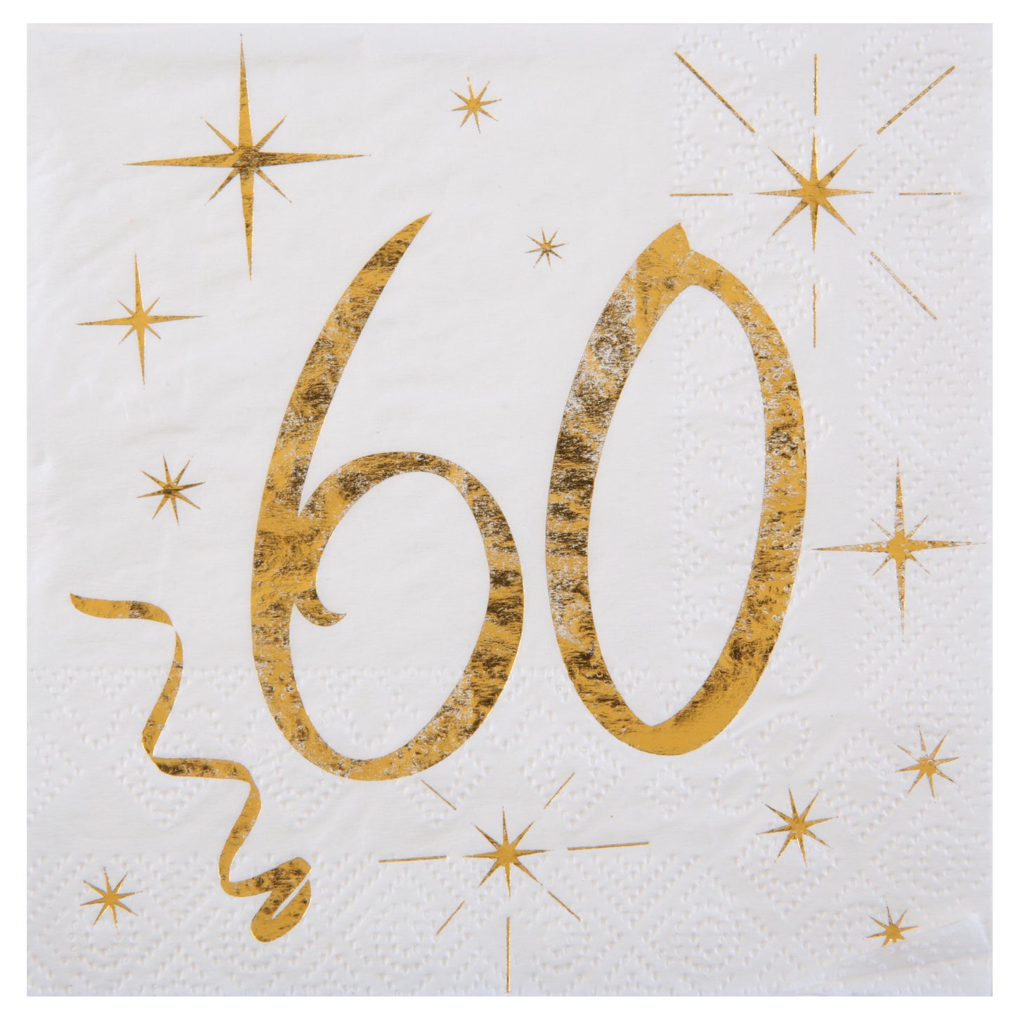  Serviette des âges or 60 ans