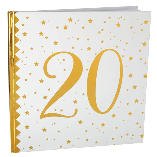 Livre d'Or - Etincelant Or - 20 Ans