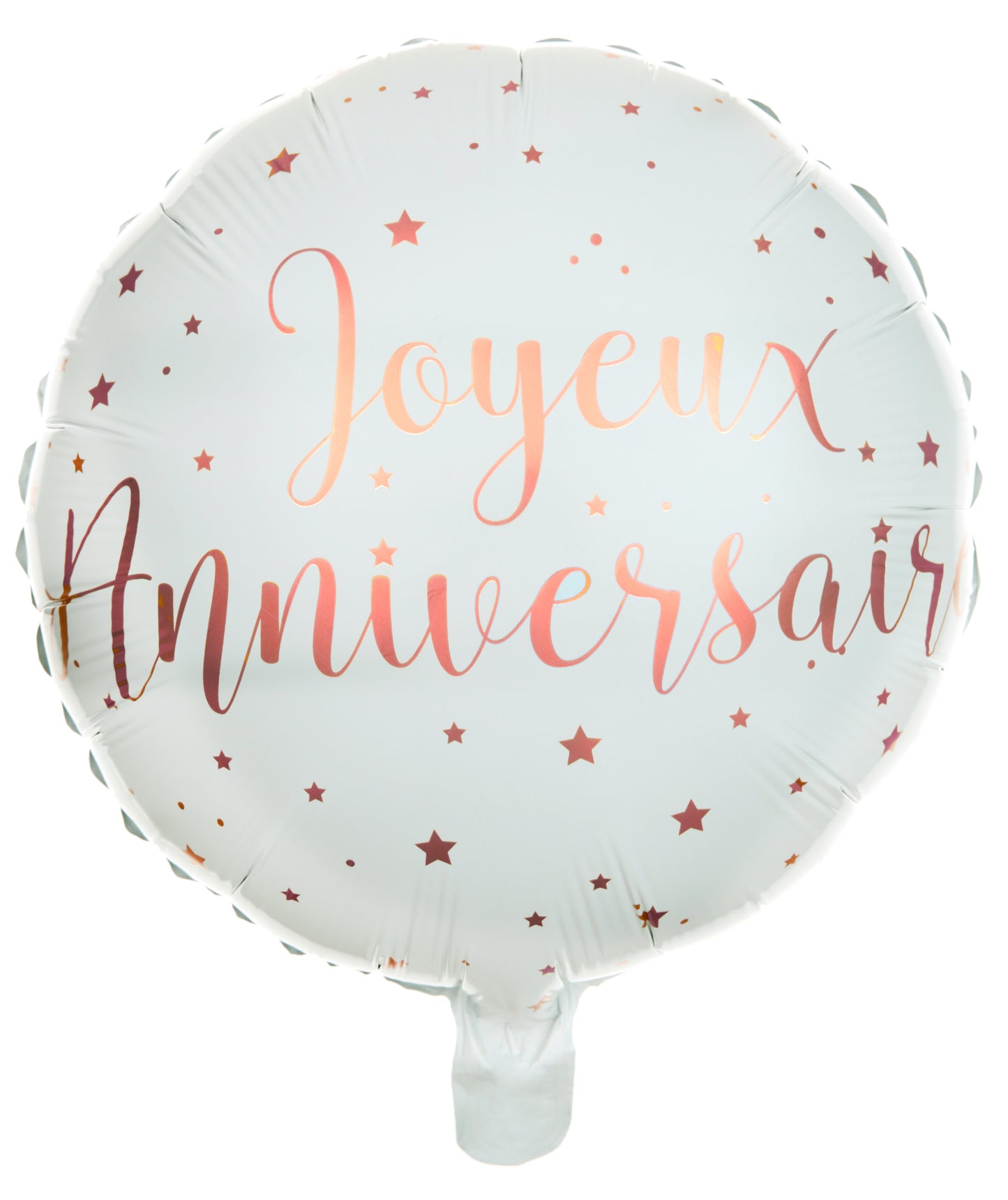  Ballon Alu Joyeux Anniversaire métallisé Rose gold