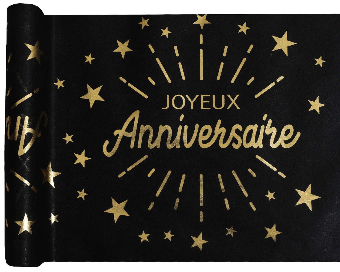  Chemin de table Anniversaire Etincelant Or