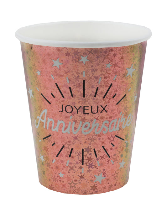  Gobelet Anniversaire Etincelant Rose gold