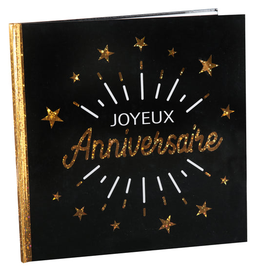  Livre d'or Anniversaire Etincelant Or