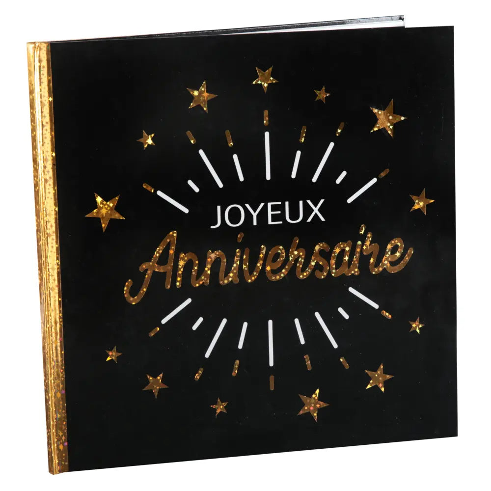  Livre d'or Anniversaire Etincelant Or