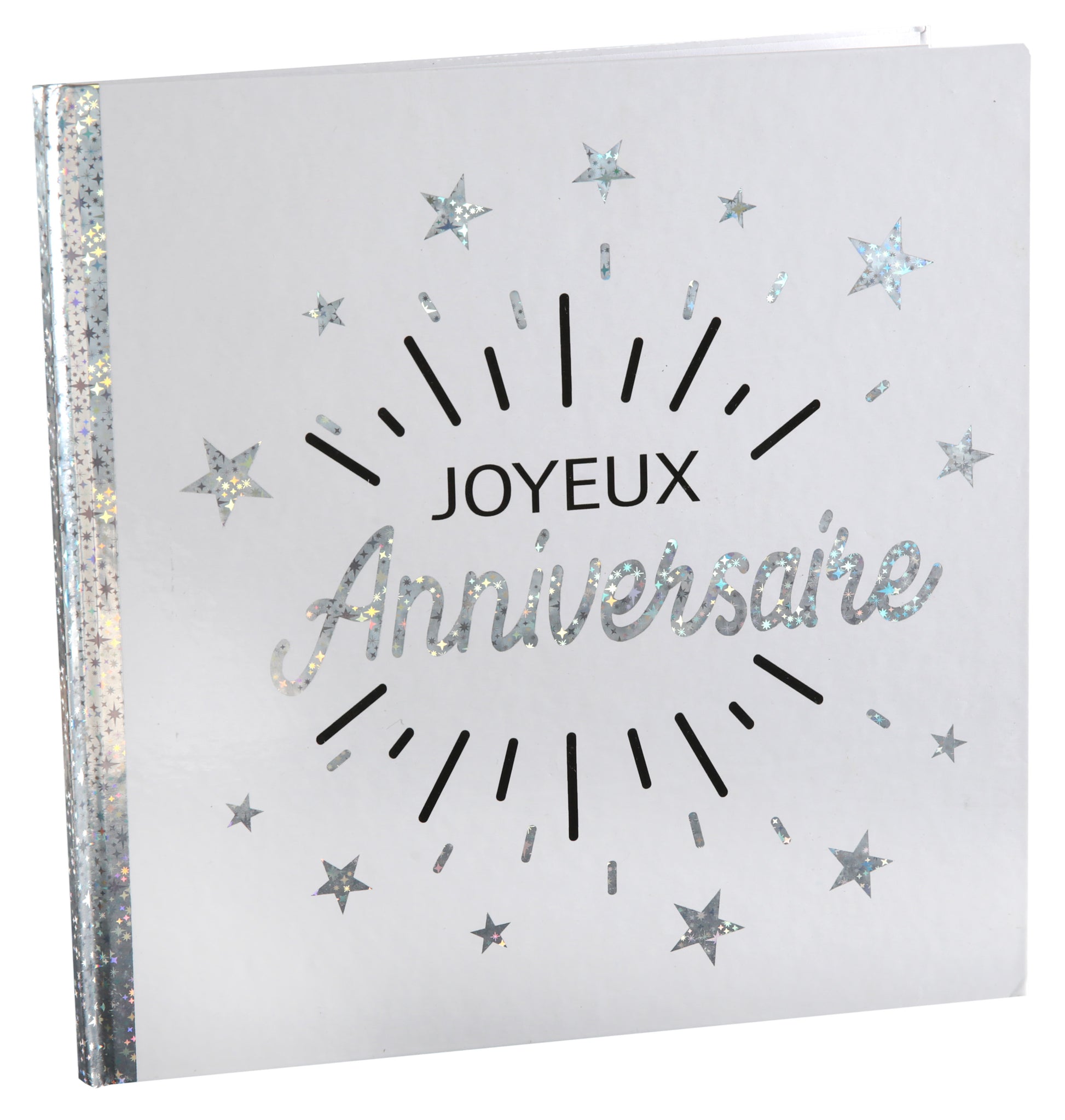  Livre d'or Anniversaire Etincelant Argent