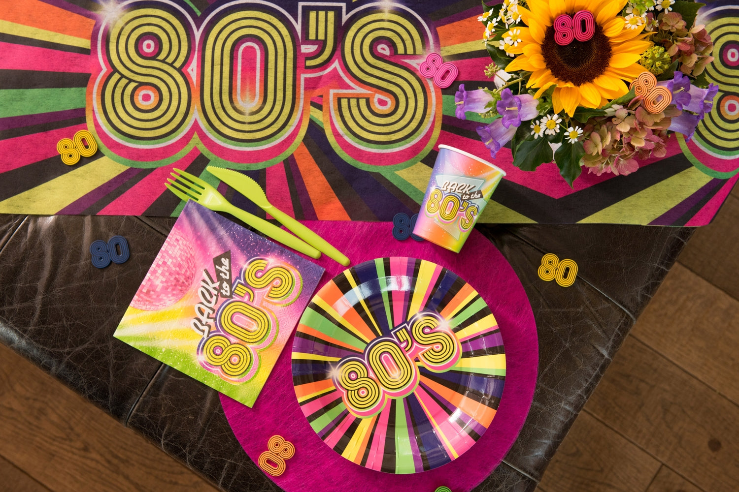 Assiette 80's Multicolore