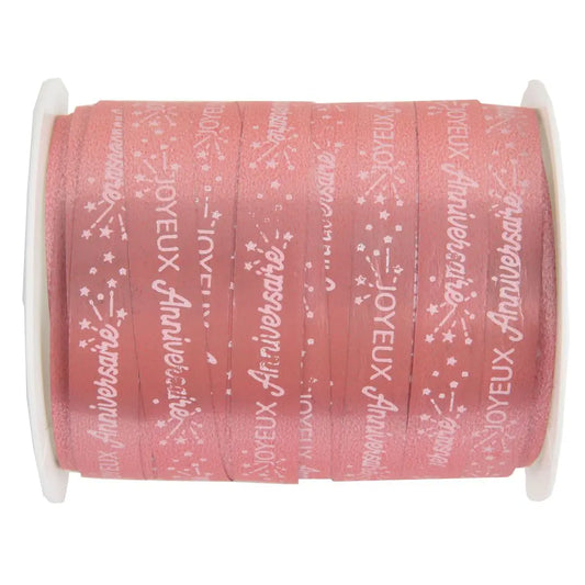 Ruban bolduc Anniversaire Etincelant rose gold