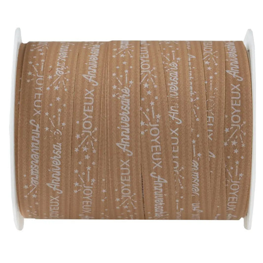  Ruban bolduc Anniversaire Etincelant Kraft