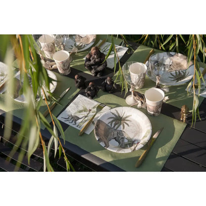 Chemin de table Eternity prédécoupé Sauge 40 cm Rouleau de 4.8 mètres