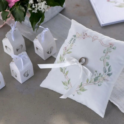 Coussin Alliances "Végétal Vert" - 18 x 18 cm