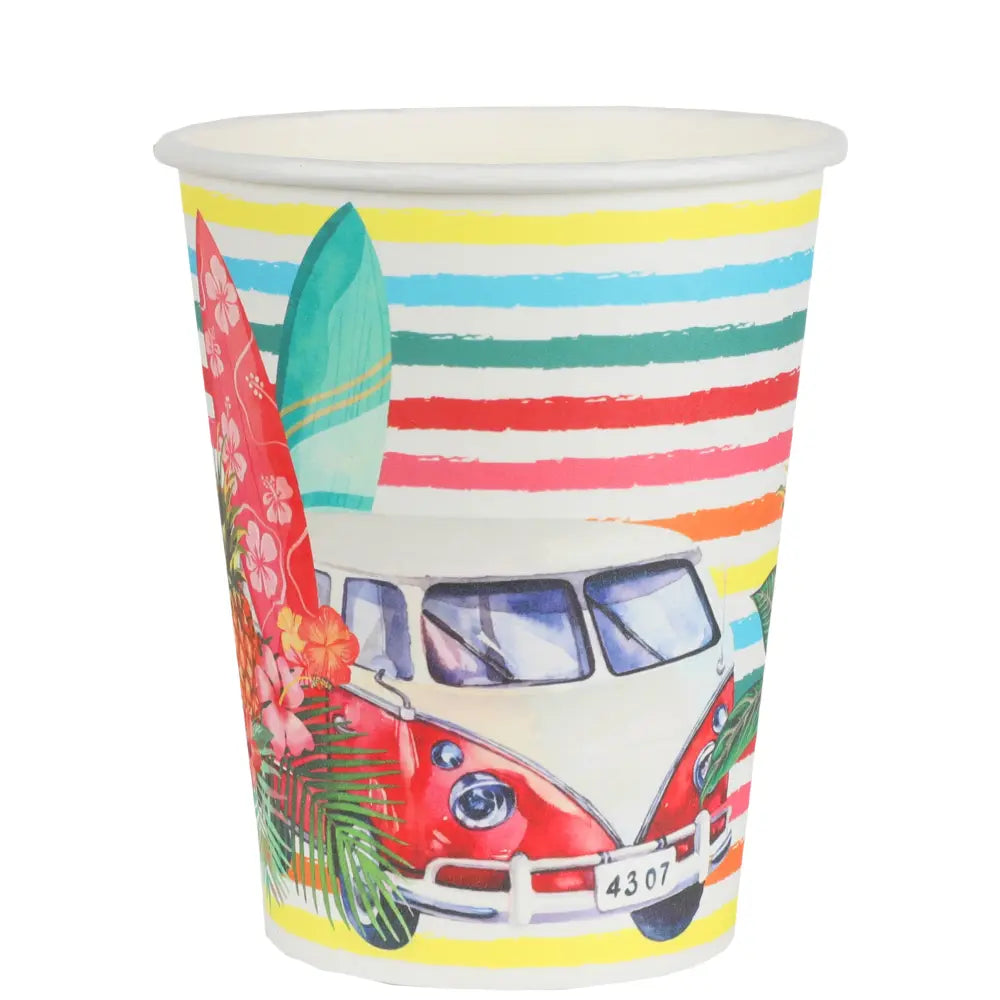 Gobelet Aloha Multicolore Ø 7.8 x 9.7 cm / 27cl Sachet de 10 pièces