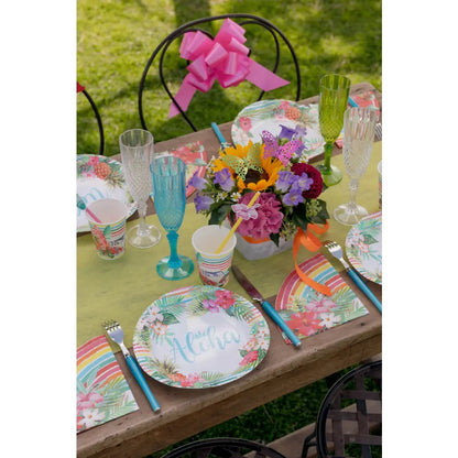 20 Serviettes en Papier 32cm - Aloha Multicolore