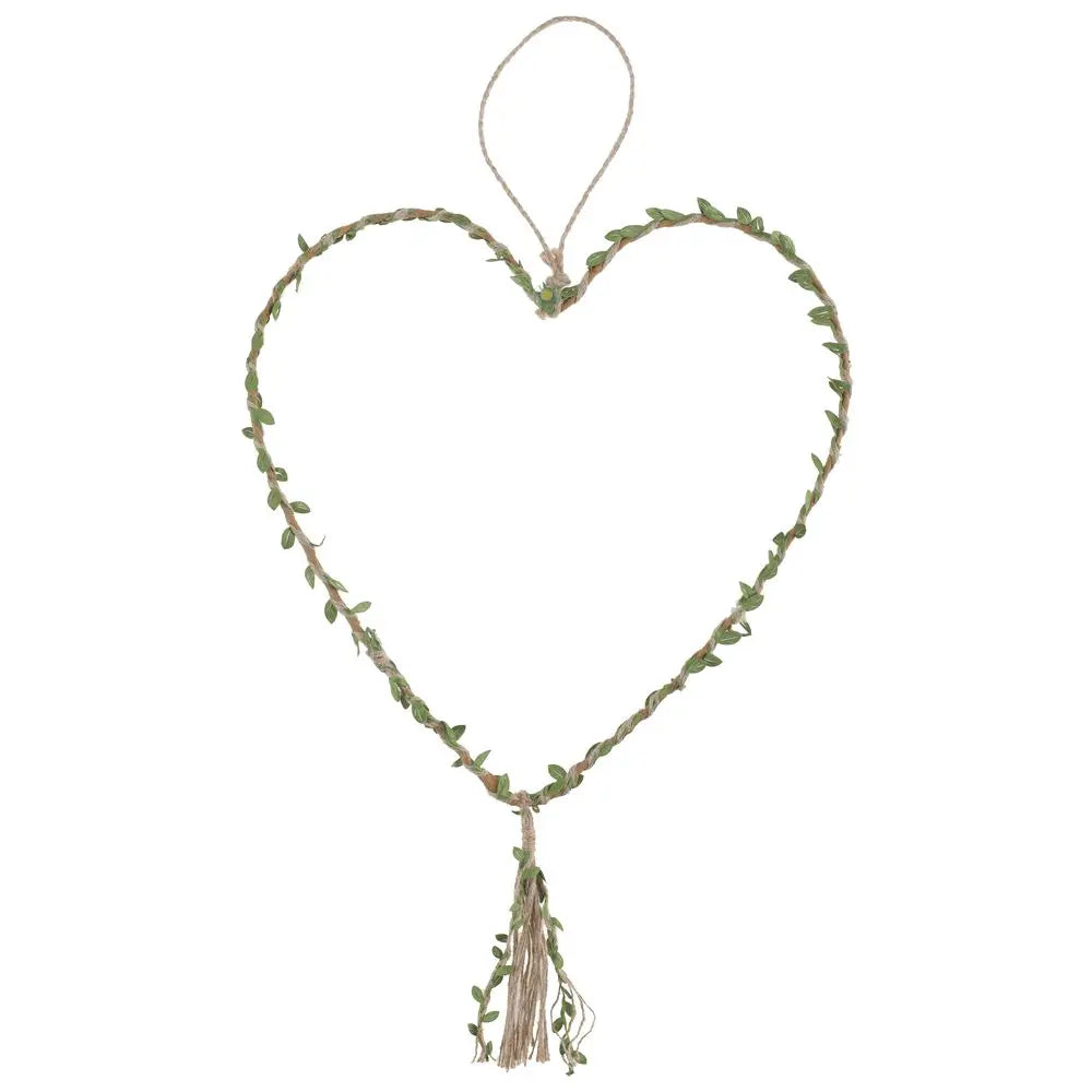 Suspension Cœur "Naturel" - 30 x 77 cm
