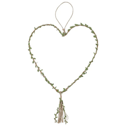 Suspension Cœur "Naturel" - 30 x 77 cm