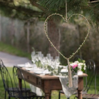 Suspension Cœur "Naturel" - 30 x 77 cm
