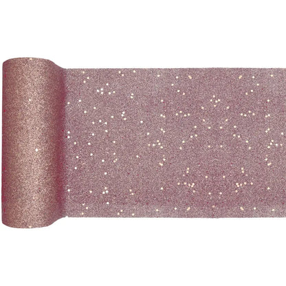 Chemin de table 18cmx5m - Paillettes Rose Gold