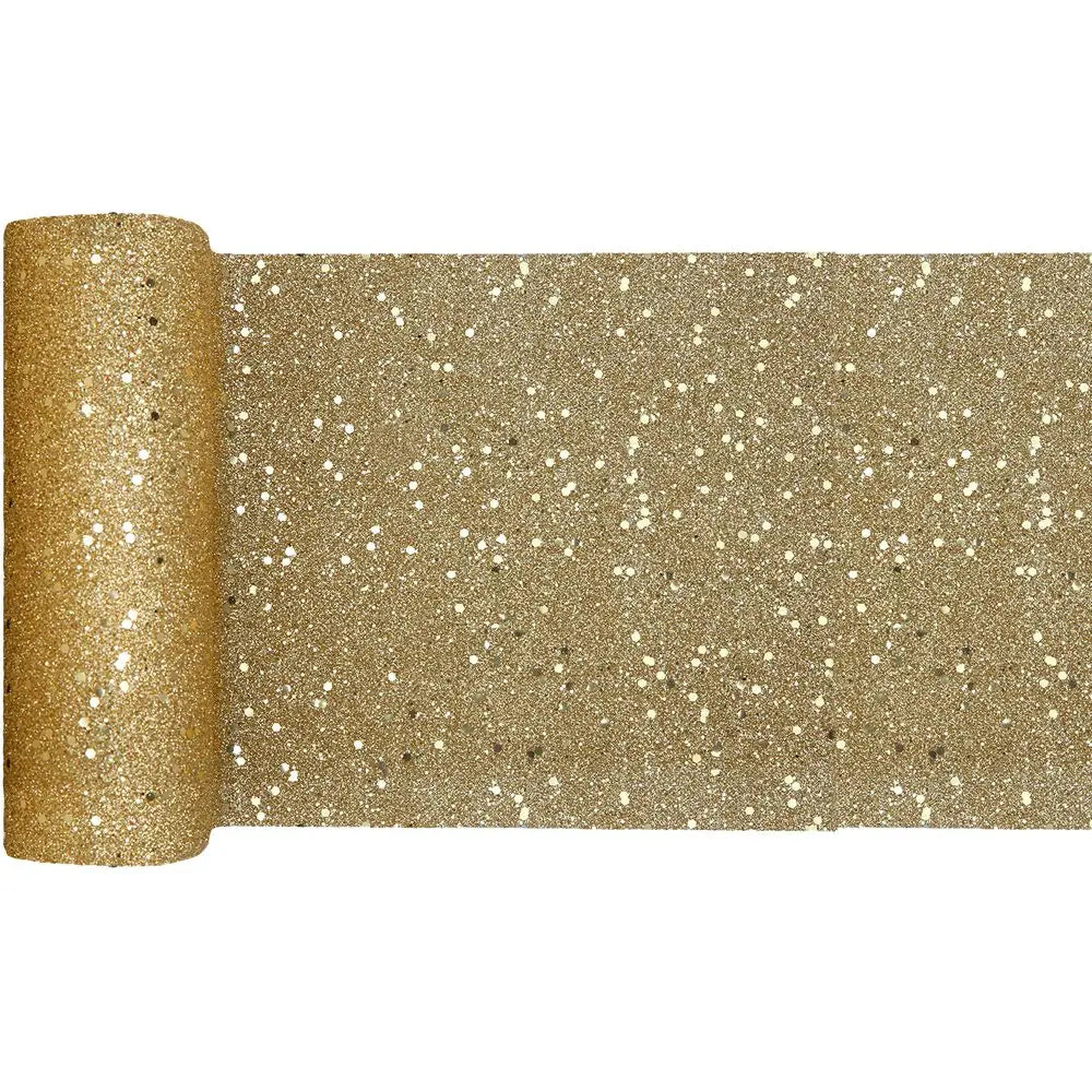 Chemin de Table Paillettes Or - 18 cm x 5 m