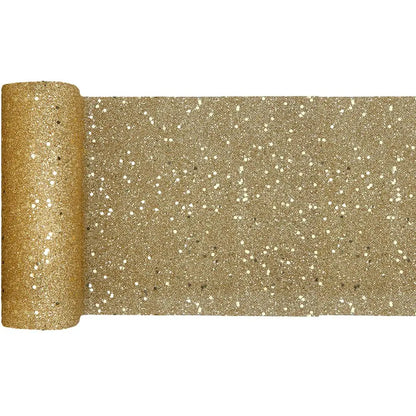 Chemin de Table Paillettes Or - 18 cm x 5 m