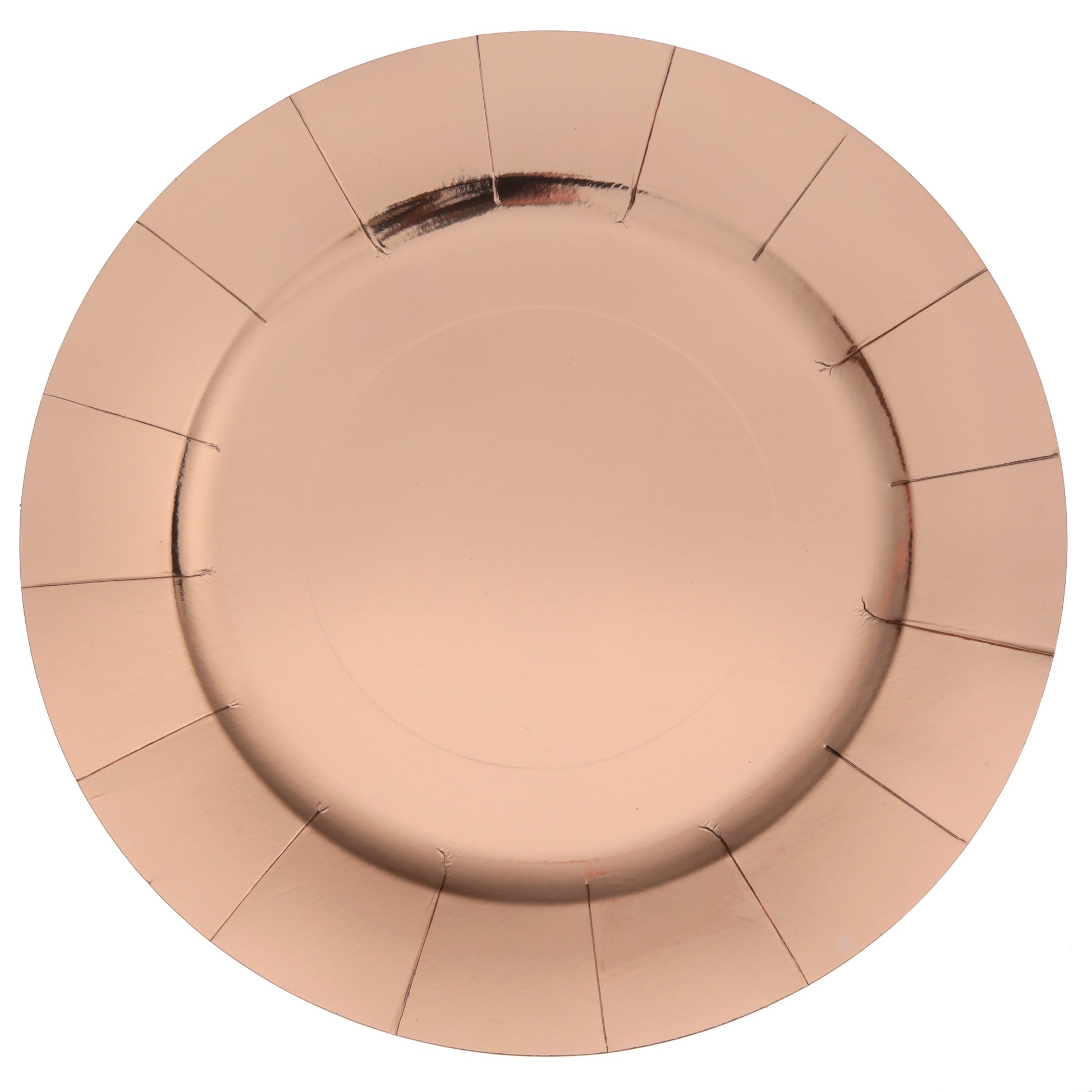 Sous assiette brillante Rose gold